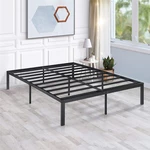 Full Bed Frame, 14 Inch Platform Bed Frame No Box Spring Needed, Metal Full Size Bed Frame with Storage , Heavy Duty Ste