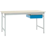 Manuflex BB5231.7035 Kompletný odkladací stolík BASIS stacionárny s melamínovou doskou + jednoduchá zásuvka, š xhxv: 100