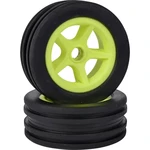 Carson Modellsport 1:10 buggy kompletné kolesá #####Paddle 5-lúčový neónovo žltá 4 ks