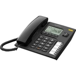 Alcatel T76 šnúrový telefón, analógový handsfree LCD displej čierna