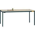 Manuflex LD1913.7016 ESD pracovný stôl UNIDESK s gumovou doskou, rám antracit RAL 7016, š xhxv = 1600 x 800 x 720-730 mm