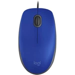 Logitech M110 SILENT Wi-Fi myš USB optická modrá 3 null 1000 dpi integrovaný scrollpad