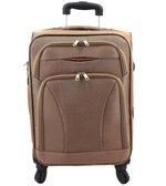 Cestovní textilní kufr na čtyřech kolečkách Agrado (L) 110l - béžová