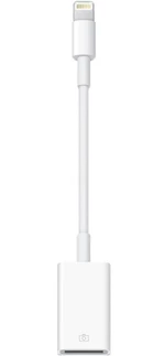Redukcia Apple Lightning/USB (MD821ZM/A) biela adaptér fotoaparátu Lightning/USB • vhodné pre iPhone, iPad a iPod • 1× Apple Lightning, 1× USB 2.0 • i