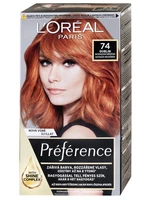 Permanentní barva Loréal Préférence 74 intenzivní měděná - L’Oréal Paris + dárek zdarma