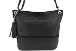 Dámská kožená kabelka crossbody Arteddy - černá
