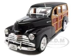 1948 Chevrolet Woody Fleetmaster Dark Brown 1/24 Diecast Model Car by Welly