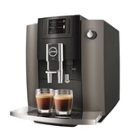 Espresso Jura E6 Dark Inox automatický kávovar • tlak čerpadla 15 barov • aromatický mlynček • príkon 1 450 W • objem 1,9 l • pulzný extrakčný proces 