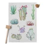 Súprava 2 bavlnených kuchynských utierok Happy Friday Basic Cactus, 70 x 50 cm