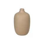 Béžová keramická váza Blomus Nomad, výška 13 cm