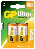 Alkalická baterie gp ultra lr14 (c), 2 ks v blistru