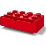 LEGO® stolní box 8 se zásuvkou červený