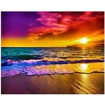 DIY 5D Diamond Painting Sunrise Scenery Painting Embroidery Cross Stitch Full Round Drill Christmas Gift Home Decoration