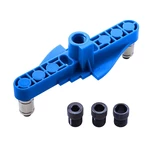Two-In-One Straight Hole Drilling Locator Engineering Plastic Self-Centering Scriber Round Wood Perforating Woodworking