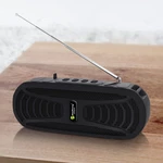 NewRixing NR-B6FMT Solar bluetooth 5.0 Subwoofer Outdoor Support TWS FM Radio TF Card HD Bass Stereo Portable Speaker wi