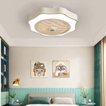 36W 110/220V Ceiling Fan with Lighting LED Light Stepless Dimming Adjustable Wind Speed Remote Control Without Battery M