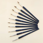 10pcs/set Hook Line Pen Paint Brushes Watercolor Brushes Hair PenGouache Acrylic Oil Painting For Painting Beginner Su