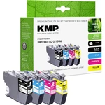 KMP Ink set náhradný Brother LC-3213VAL kompatibilná kombinované balenie čierna, zelenomodrá, purpurová, žltá B101V 1539