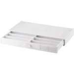 TRU COMPONENTS  krabička na drobné súčiastky, (d x š x v) 264.8 x 33.5 x 138 mm, Priehradiek: 8, pevné rozčlenenie, 1 ks