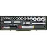 Proxxon Industrial  súprava nástrčných kľúčov metrický 1/4" (6,3 mm), 1/2" (12.5 mm) 27-dielna 23020