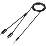 SpeaKa Professional SP-2518840 cinch / jack audio prepojovací kábel [2x cinch zástrčka - 1x jack zástrčka 3,5 mm] 10.00