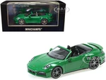 2020 Porsche 911 Turbo S Cabriolet Green Limited Edition to 504 pieces Worldwide 1/43 Diecast Model Car by Minichamps
