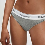 CALVIN KLEIN Šedé nohavičky Bikini Brief Modern Cotton
