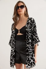 Női kimono Olalook KMN-00000012/BLACK