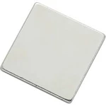Samolepicí magnet TRU COMPONENTS N35-202002 1564098, (d x š) 20 mm x 20 mm, stříbrná, 1 ks