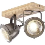 Stropní lampa LED GU10 50 W Brilliant Carmen Wood 72029/84 dřevo, nerezová ocel kartáčovaná