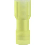Faston zásuvka Vogt Verbindungstechnik 3967 6.3 mm x 0.8 mm, 180 °, plná izolace, žlutá, 1 ks