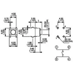 Mikrotlačítko do DPS Apem, PHAP3301D, 12 V/DC, 0,05 A, vyp./(zap.)