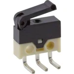 Mikrospínač s páčkou Cherry Sw. DH2C-C6PA, 30 V/DC, 0,5 A, do DPS zahnuté, 1x zap/(zap)