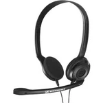 Headset k PC jack 3,5 mm na kabel, stereo Sennheiser PC 3 Chat na uši černá