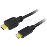 HDMI kabel, zástrčka/zástrčka mini C, černý 1,5 m