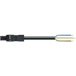 Napájecí kabel, zásuvka 3pól., otevřený konec WAGO 891-8993/105-201, 1.5 mm², černá, 2 m