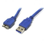 USB 3.0 kabel TECHly ICOC-MUSB3-FL-005 ICOC-MUSB3-FL-005, 50.00 cm, modrá