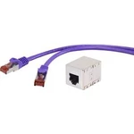 Síťový prodlužovací kabel RJ45 Renkforce RF-3829022, CAT 6, S/FTP, 15.00 m, fialová