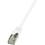 Síťový kabel RJ45 LogiLink CP2091S, CAT 6, F/UTP, 10.00 m, bílá
