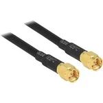 Pro Wi-Fi antény kabel [1x SMA zástrčka - 1x SMA zástrčka] 5.00 m černá pozlacené kontakty Delock