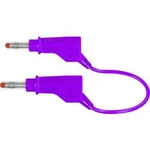Stäubli XZG425/SIL bezpečnostní měřicí kabely [lamelová zástrčka 4 mm - lamelová zástrčka 4 mm] fialová, 1.00 m