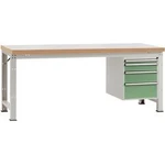 Kompletní dílenském základní PROFI s plastové desky, Šxhxv = 1500 x 700 x 840 mm Manuflex WP5427.6011 WP5427.6011