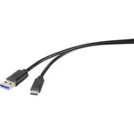 USB 3.0 kabel Renkforce RF-4536472, 30.00 cm, černá