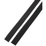 Lepicí pásek se suchým zipem Basetech STD-LH25/1M STD-LH25/1M, (d x š) 1000 mm x 25 mm, černá, 1 pár