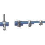 Bralo Hlava nýtu MULTIGRIP hliník/ocel s plochou kulatou hlavou 9.5 mm Hliník / ocel 500 ks