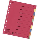 Falken 80086390 rejstřík DIN A4, nadměrná šířka prázdná karton vícebarevná 10 karet s organizačním potiskem 80086390