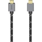 HDMI kabel Hama [1x HDMI zástrčka - 1x HDMI zástrčka] šedá, černá 2 m