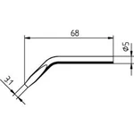 Dlátový, zahnutý pájecí hrot Ersa 0032JD/SB 0032JD, Velikost hrotů 3.10 mm, 1 ks