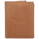 Pánska kožená peňaženka svetlohnedá - Wild Tiger Stefan