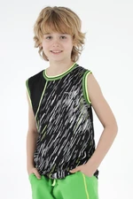 Slazenger Dafina Boys' T-shirt Black / Yellow